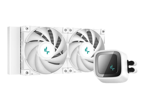 Deepcool LS520 WH - Væskekjølesystem for prosessor - Radiatorstørrelse: 240 mm - (for: LGA1155, LGA2011, LGA1150, LGA2011-3, LGA1151, AM4, LGA2066, s