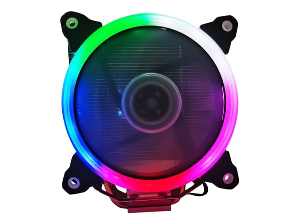 Gembird Huracan X130 - Processorkylare (vertikal) - (för: LGA775, LGA115x Socket, LGA1200) - 120 mm Svart, Vit