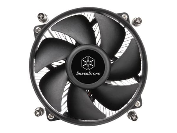 SilverStone NT09-1700 - Processorkylare - (för: LGA1700) - aluminiumfenor - 95 mm Svart