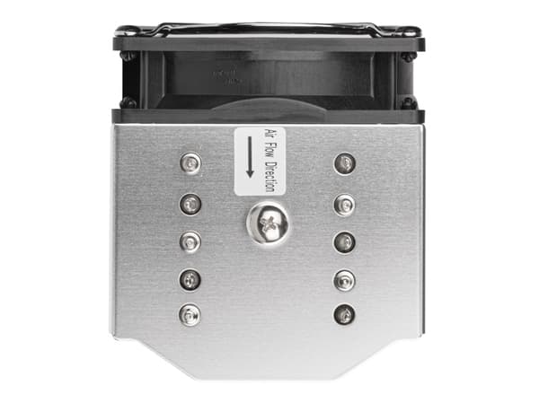 Silverstone XE04-2066, Luftkjøler, Sort, Sølv