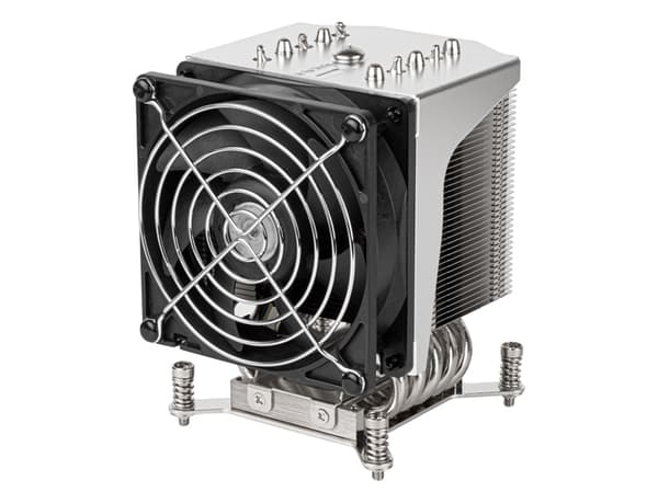 Silverstone XE04-2066, Luftkjøler, Sort, Sølv Sort, Sølv