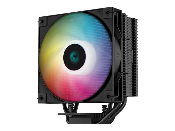 Deepcool AG400 BK ARGB - Prosessorkjøler - (for: LGA1155, LGA1150, LGA1151, AM4, LGA1200, LGA1700, AM5) - 120 mm - svart