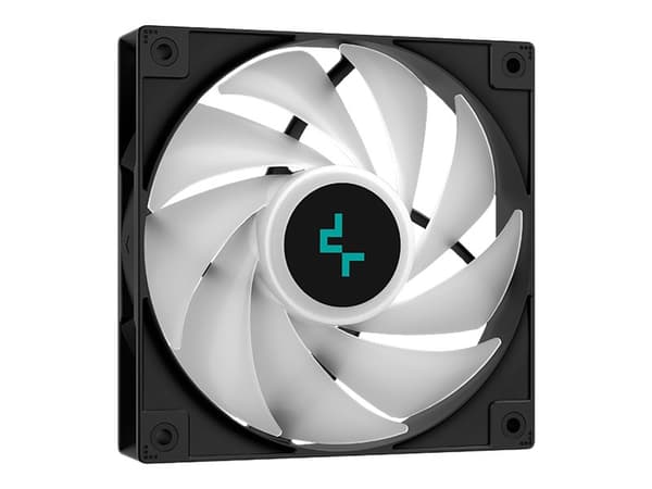 Deepcool AG400 BK ARGB - Prosessorkjøler - (for: LGA1155, LGA1150, LGA1151, AM4, LGA1200, LGA1700, AM5) - 120 mm - svart