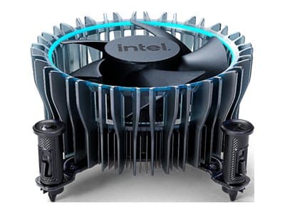 Intel - Prosessorin jäähdytyselementti - (LGA1700) - alumiinia, kuparia upotettuun kupariin musta, Sininen
