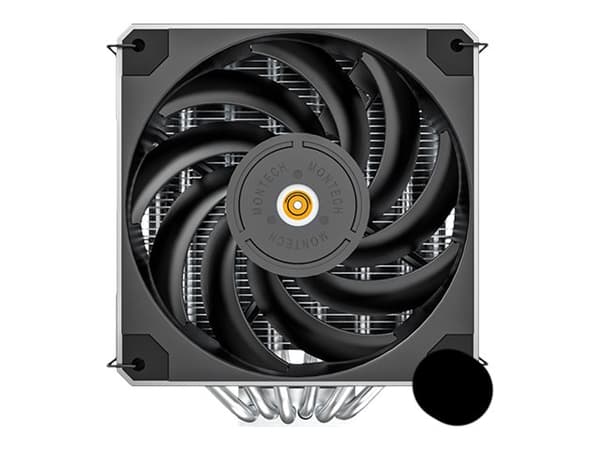 Montech METAL DT24 BASE - Prosessorkjøler - (for: AM4, LGA1200, LGA1700, AM5, LGA115x Socket) - 120 mm - svart