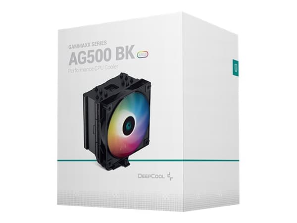 DeepCool AG500 BK ARGB, Ilmanjäähdytin, 12 cm, Musta