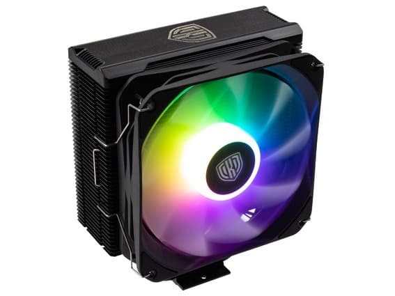 Kolink Umbra EX180 ARGB - Prosessorkjøler - (for: AM4, LGA1200, LGA1700, AM5, LGA115x Socket, LGA20XX) - copper heat pipes with aluminum fins and alu