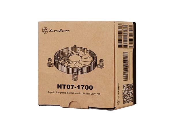 Silverstone NT07-1700, Luftkylare, 8 cm, 18 dB, 34,7 dB, 28,14 cfm, Svart