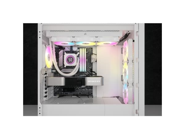 CORSAIR iCUE H150i ELITE LCD XT - Væskekjølesystem for prosessor - personlig LCD-skjerm - Radiatorstørrelse: 360 mm - (for: LGA1150, LGA1151, LGA1155