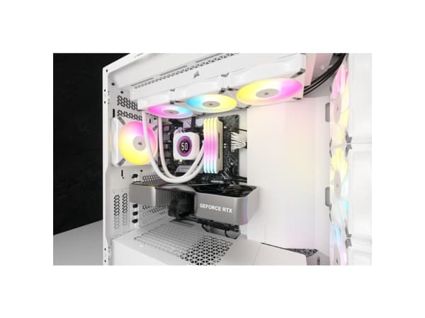 CORSAIR iCUE H150i ELITE LCD XT - Væskekjølesystem for prosessor - personlig LCD-skjerm - Radiatorstørrelse: 360 mm - (for: LGA1150, LGA1151, LGA1155