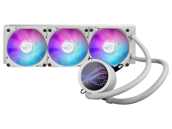 ASUS ROG Ryuo III 360 ARGB White Edition, Nestejäähdytyspakkaus, 12 cm, 2200 RPM, 36,45 dB, 70,07 cfm, Valkoinen