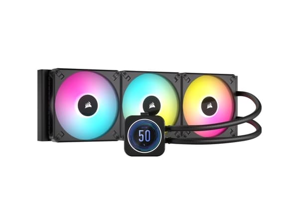 CORSAIR iCUE H170i ELITE LCD XT - Kylsystem med vätska till processorn - Elementstorlek: 420 mm - (för: LGA1700, LGA1200, LGA1150, LGA1151, LGA1155,