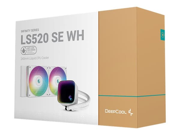 Deepcool Infinity Series LS520 SE - Væskekjølesystem for prosessor - Radiatorstørrelse: 240 mm - (for: LGA1155, LGA1150, LGA1151, AM4, LGA1200, LGA17 Hvit