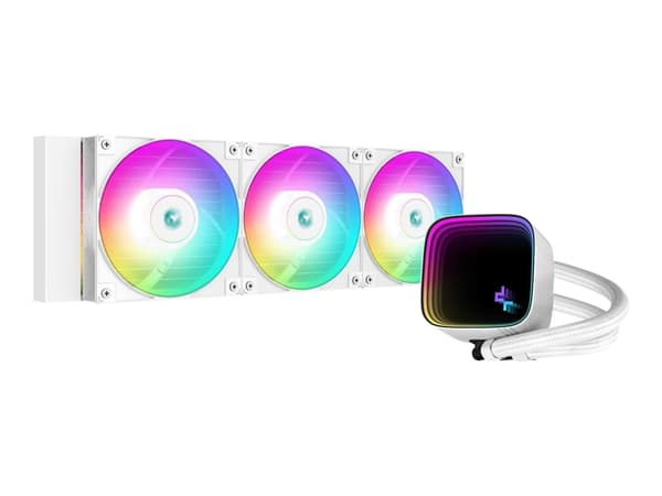 DeepCool LS720 SE WH, All-in-one-nesteenjäähdytin, 12 cm, 85,85 cfm, Valkoinen