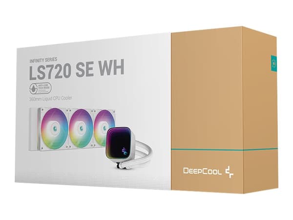 Deepcool Infinity Series LS720 SE - Væskekjølesystem for prosessor - Radiatorstørrelse: 360 mm - (for: LGA1155, LGA1150, LGA1151, AM4, LGA1200, LGA17 Hvit