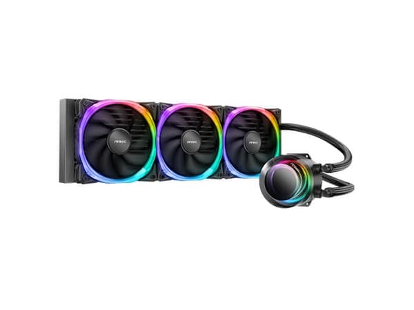 Antec VORTEX 360 ARGB, All-in-one-nesteenjäähdytin, 57,93 cfm, Musta