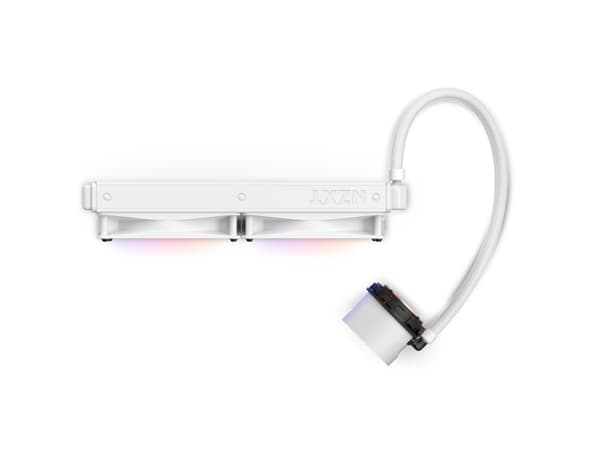 NZXT Kraken 280 RGB, All-in-one-nesteenjäähdytin, 14 cm, 90,79 cfm, Valkoinen