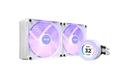 NZXT Kraken Elite 280 RGB, All-in-one-nesteenjäähdytin, 14 cm, 90,79 cfm, Valkoinen