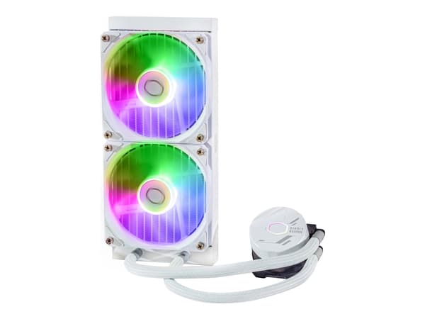 Cooler Master MasterLiquid 240L Core ARGB White, Nestejäähdytyspakkaus, 12 cm, 650 RPM, 1750 RPM, 27,2 dB, 71,93 cfm