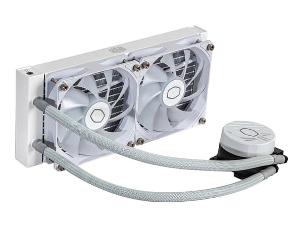 Cooler Master MasterLiquid 240L Core ARGB White, Nestejäähdytyspakkaus, 12 cm, 650 RPM, 1750 RPM, 27,2 dB, 71,93 cfm