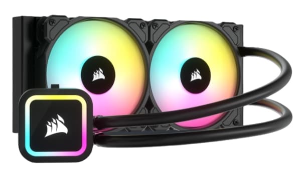 CORSAIR iCUE H100x RGB ELITE prosessoreiden nestejäähdytysjärjestelmä 1-pack Musta 120 mm:n pakkaus