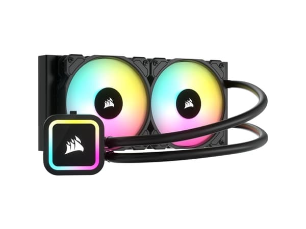 CORSAIR iCUE H100x RGB ELITE prosessoreiden nestejäähdytysjärjestelmä 1-pack Musta 120 mm:n pakkaus