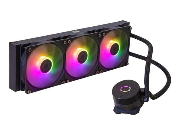 Cooler Master MasterLiquid 360L Core ARGB - Kylsystem med vätska till processorn - Elementstorlek: 360 mm - (för: LGA1700, LGA1200, LGA1151, LGA1150, Svart