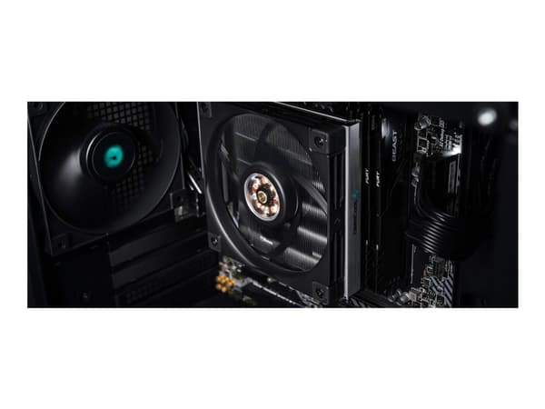 Deepcool AN600 - Prosessorkjøler - (for: LGA1155, LGA1150, LGA1151, AM4, LGA1200, LGA1700, AM5) - aluminium - 120 mm