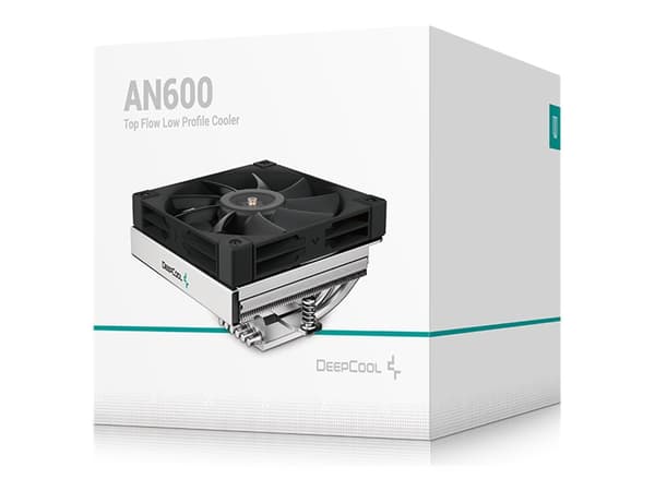 DeepCool AN600, Ilmanjäähdytin, 12 cm, 61,56 cfm, Alumiini, Musta Alumiini, musta