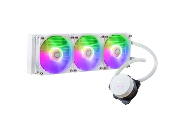 Cooler Master MasterLiquid 360L Core ARGB - White Edition - kylsystem med vätska till processorn - Elementstorlek: 360 mm - (för: LGA1151, LGA1150, L