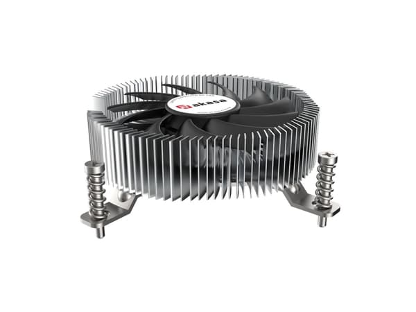 Akasa - Processorkylare - extra säker, låg profil, aluminium, tunn mini-ITX med kopparkärna - (för: LGA1700) - aluminium och koppar - 75 mm