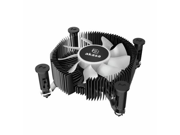 Akasa Vegas Chroma iLG - Prosessorkjøler - (for: LGA1700) - aluminium og kobber - 74.5 mm - svart
