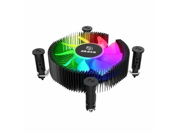 Akasa Vegas Chroma iLG - Prosessorkjøler - (for: LGA1700) - aluminium og kobber - 74.5 mm - svart