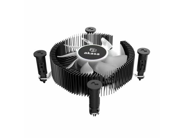 Akasa Vegas Chroma iLG - Prosessorkjøler - (for: LGA1700) - aluminium og kobber - 74.5 mm - svart