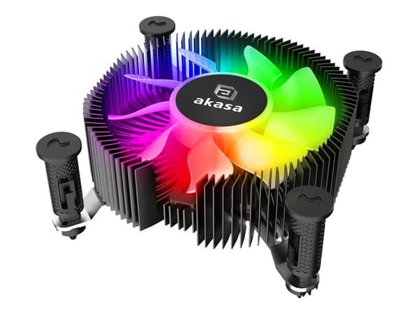 Akasa Vegas Chroma iLG - Processorkylare - (för: LGA1700) - aluminium och koppar - 74.5 mm - svart Svart