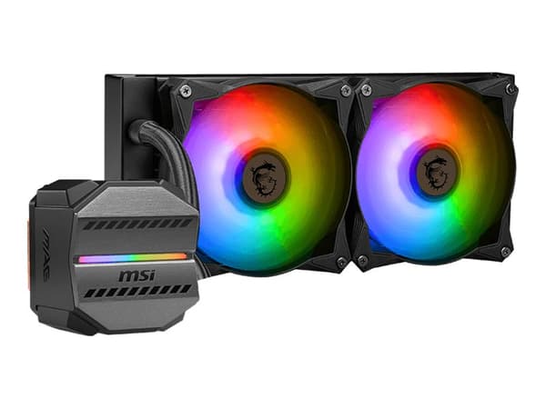MSI MAG CORELIQUID M240, All-in-one-nesteenjäähdytin, 24 cm, 78,73 cfm, Musta