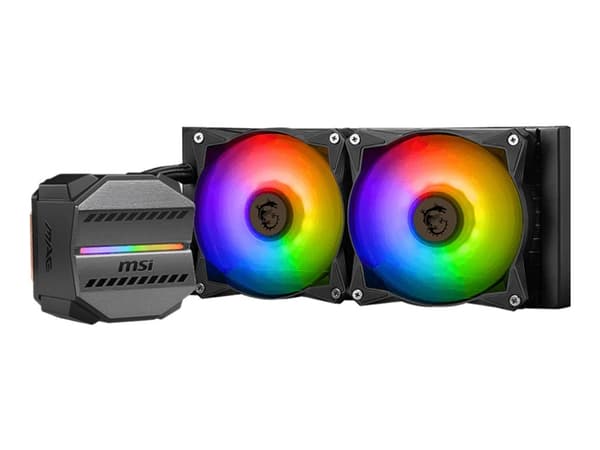 MSI MAG CORELIQUID M240, All-in-one-nesteenjäähdytin, 24 cm, 78,73 cfm, Musta
