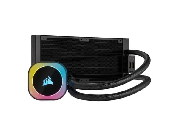 CORSAIR iCUE Link H100I RGB - Kylsystem med vätska till processorn - Elementstorlek: 240 mm - (för: LGA1156, LGA1155, LGA1150, LGA1151, AM4, LGA1200,