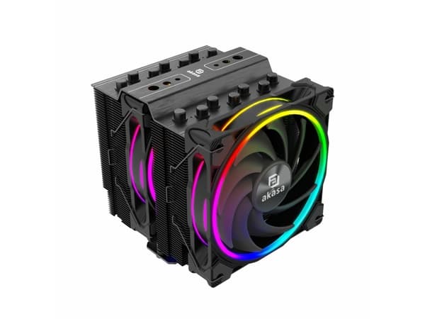 Akasa Soho H7 - Processorkylare - (för: LGA1156, LGA1155, LGA2011, LGA1150, LGA1151, AM4, LGA2066, LGA1200, LGA1700, AM5) - aluminium och koppar - 12