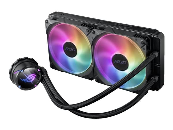 ASUS ROG STRIX LC II 280 ARGB, All-in-one nestejäähdytin, 14 cm, musta musta