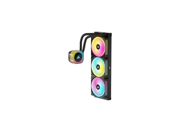 Corsair H150I, Nestejäähdytyspakkaus, 12 cm, 480 RPM, 2400 RPM, 63,1 cfm, Musta
