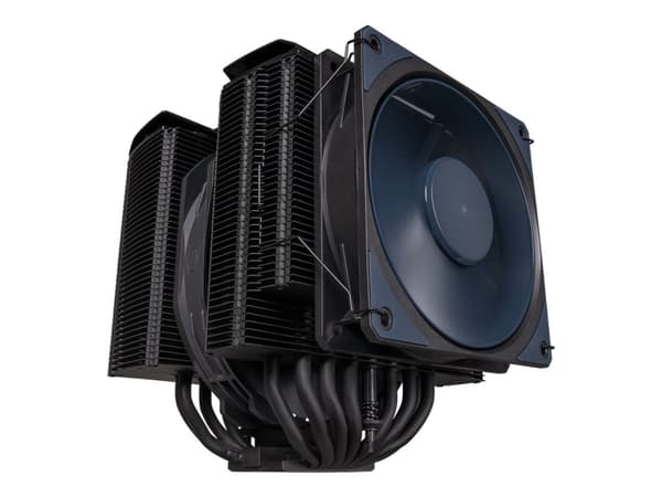 Cooler Master MasterAir MA824 STEALTH - Prosessorkjøler - (for: LGA1156, LGA1155, LGA1150, LGA1151, AM4, LGA1200, LGA1700, AM5) - aluminium med kobbe Sort