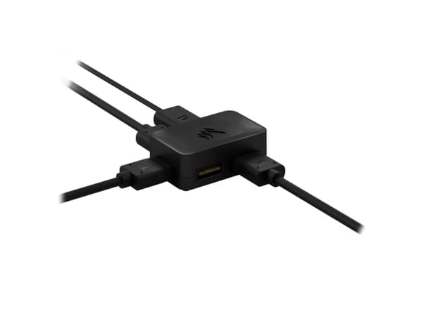CORSAIR - RGB LED-adapter - CORSAIR iCUE-kobling til 3-pinners adresserbar RGB LED-kontakt