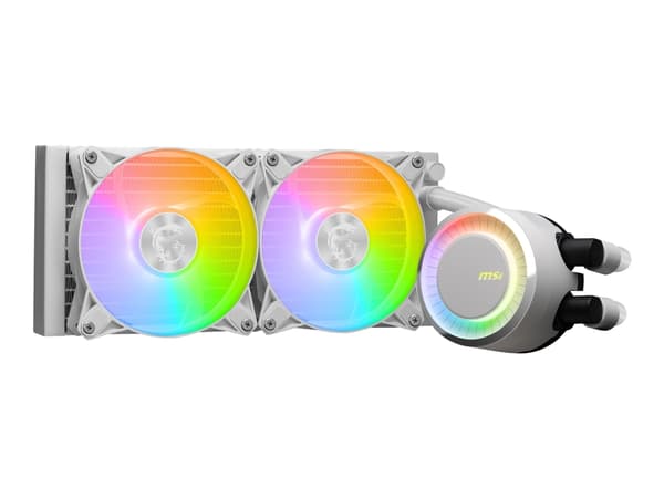 MSI MAG CORELIQUID E240 WHITE, Nestejäähdytyspakkaus, 12 cm, 75,04 cfm, Valkoinen