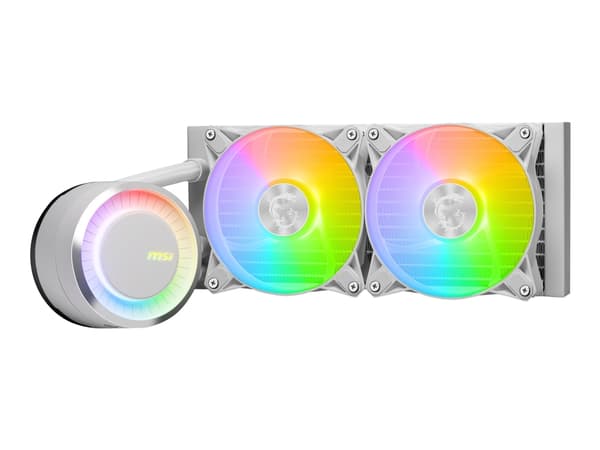 MSI MAG CORELIQUID E240 WHITE, Nestejäähdytyspakkaus, 12 cm, 75,04 cfm, Valkoinen