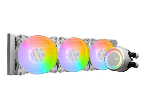 MSI MAG CORELIQUID E360 WHITE, Nestejäähdytyspakkaus, 12 cm, 75,04 cfm, Valkoinen