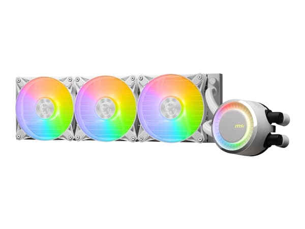 MSI MAG CORELIQUID E360 WHITE, Nestejäähdytyspakkaus, 12 cm, 75,04 cfm, Valkoinen