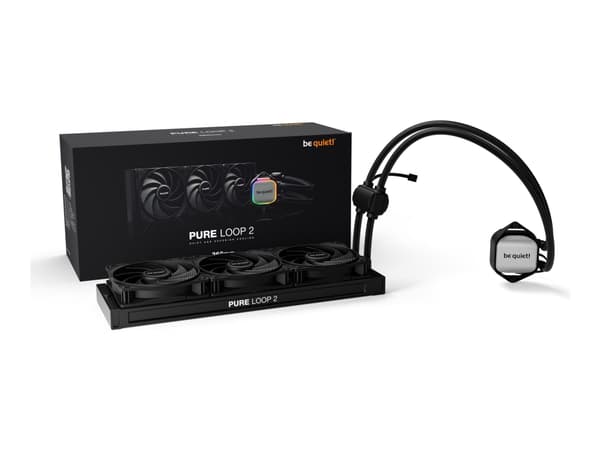 be quiet! Pure Loop 2 - Kylsystem med vätska till processorn - Elementstorlek: 360 mm - (för: LGA1700, LGA1200, LGA1150, LGA1151, LGA1155, AM5, AM4)