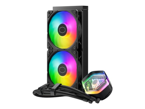 Cooler Master MasterLiquid 240 ATMOS, Nestejäähdytyspakkaus, 12 cm, 690 RPM, 2500 RPM, 27,2 dB, 70,7 cfm