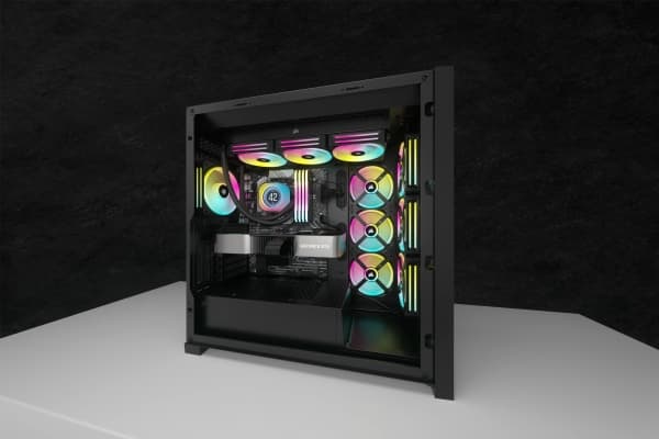 CORSAIR iCUE Link - Liquid cooling system pump lcd screen module - svart